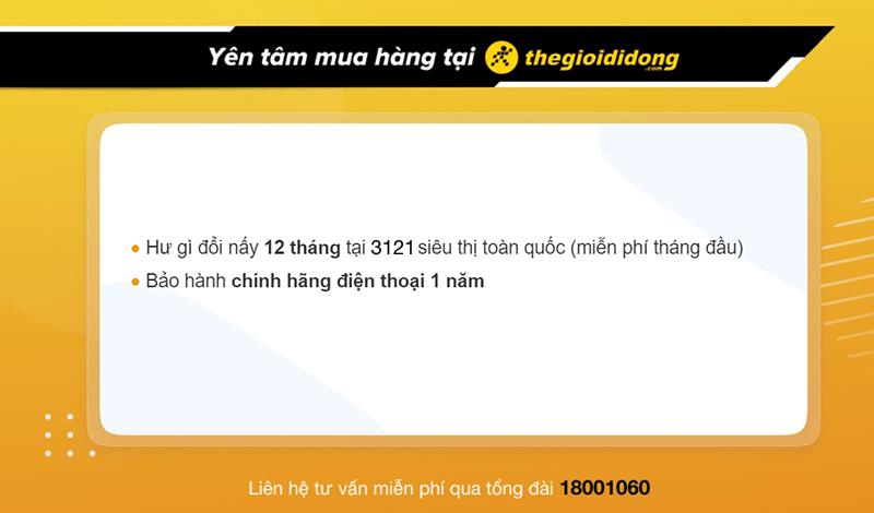 Chính sách bảo hành điện thoại hấp dẫn